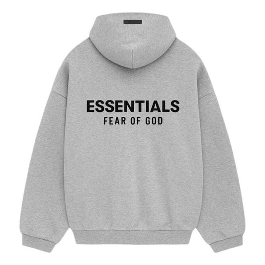 Fear of God Essentials FW24 Fleece Hoodie - Light Heather Grey